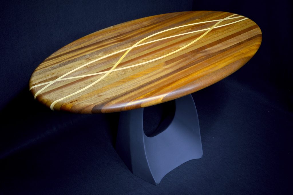 artistic wooden coffee table